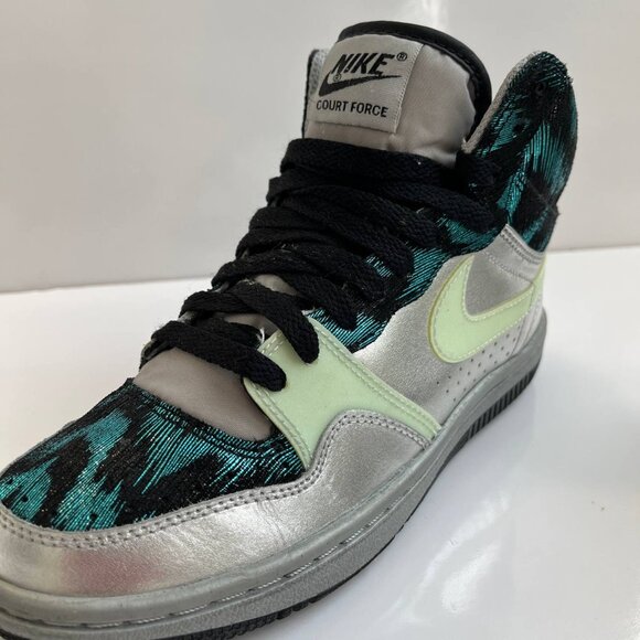 Nike Peacock Air Court Force Sneakers US 7.5 - Picture 3 of 14